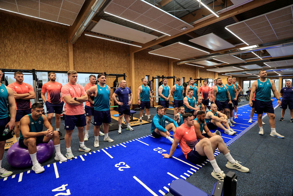 L’équipe d’Irlande de Rugby dans les locaux que nous avons réalisé à Tours !