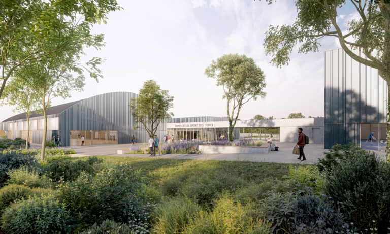 Nous sommes lauréats du concours pour l’extension et la rénovation du Complexe sportif des Dorices à Vallet (44)