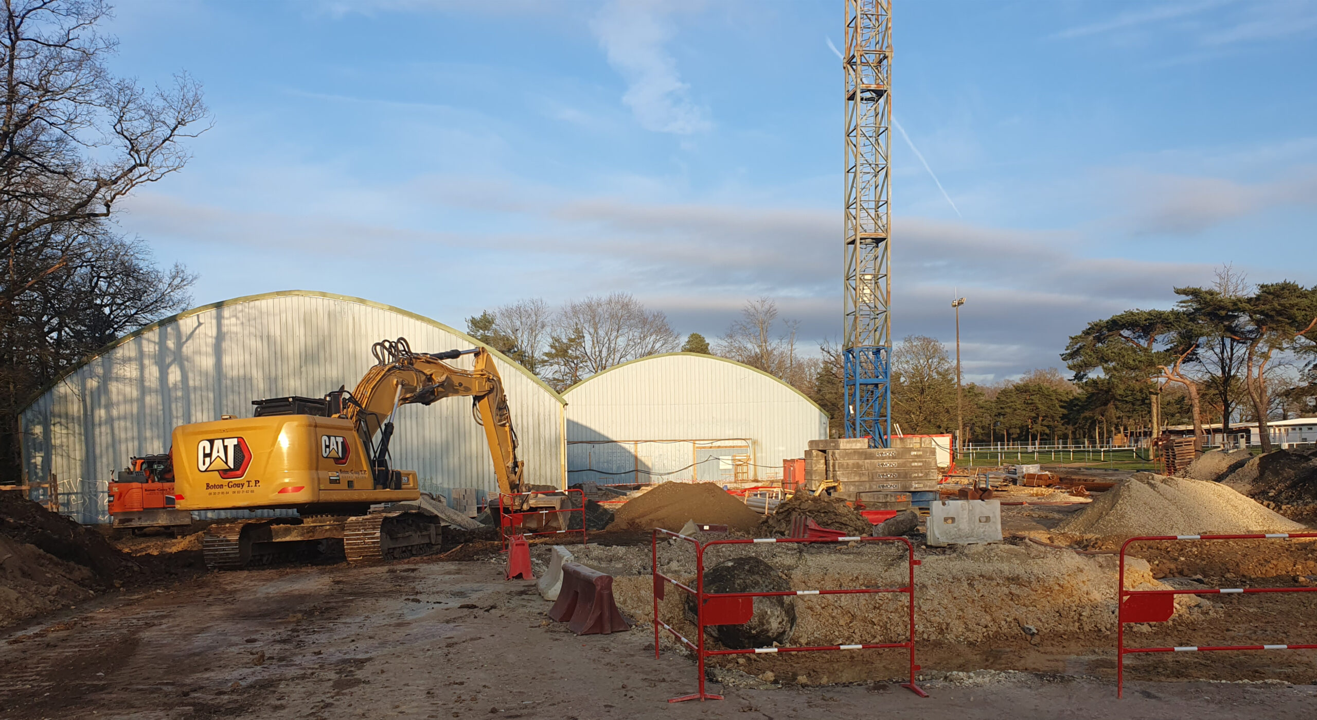 Début de chantier pour le Complexe sportif des Dorices à Vallet (44)